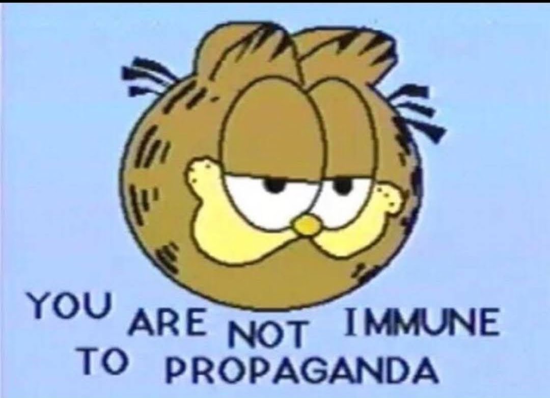you are not immune to propaganda garf